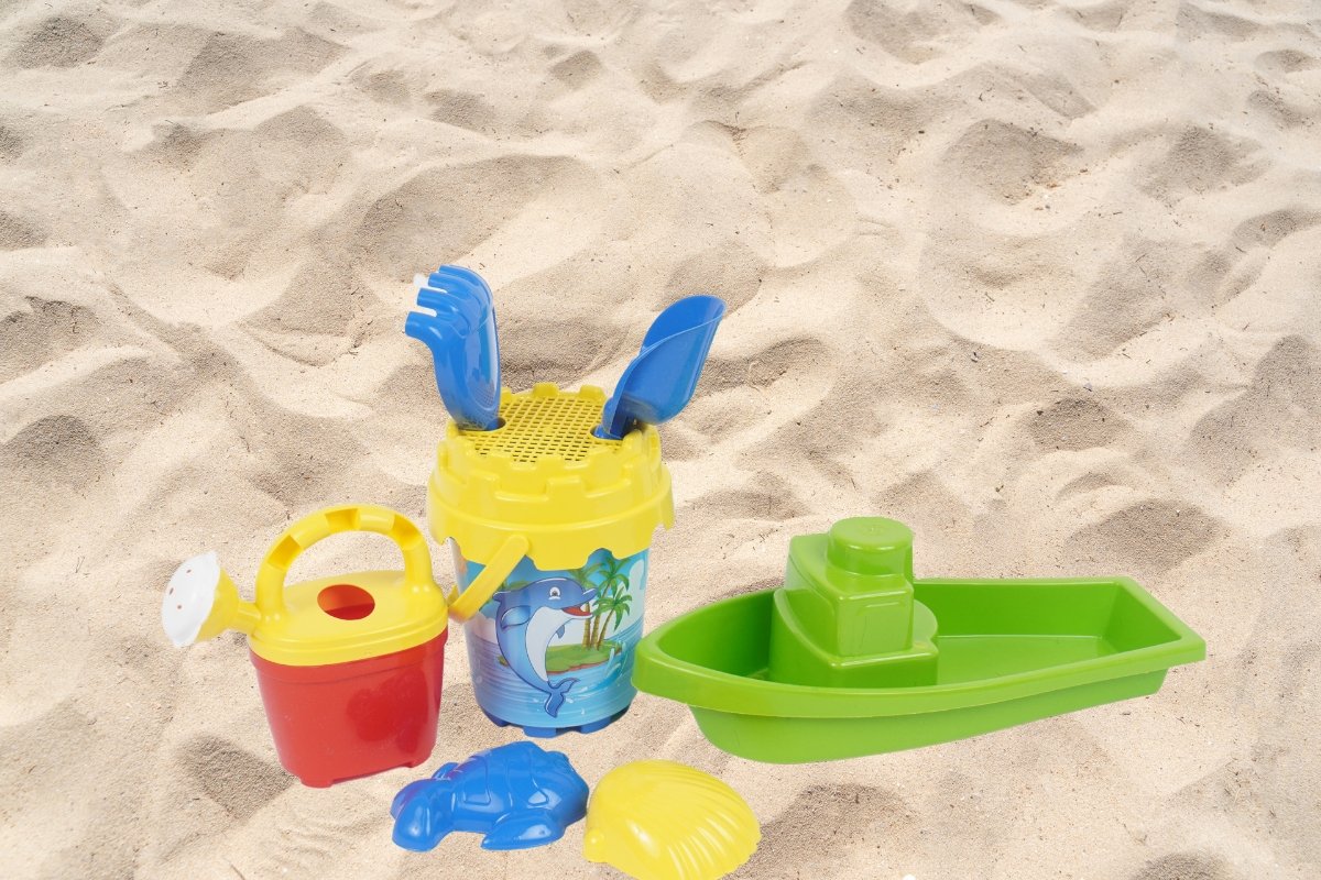 Sandspielzeug-Set (8-tlg) mit Boot